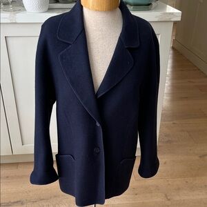Weinberg Paris Women's Navy 90% new wool Jacket made in France 🇫🇷